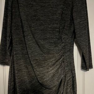 Charcoal gray Chaps dress